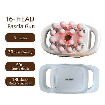 16-Head Fascia Gun High-Frequency Vibration Body Massage Gun Back and Waist Massager Neck Shoulder Massager Muscle masajeador - Smarsty