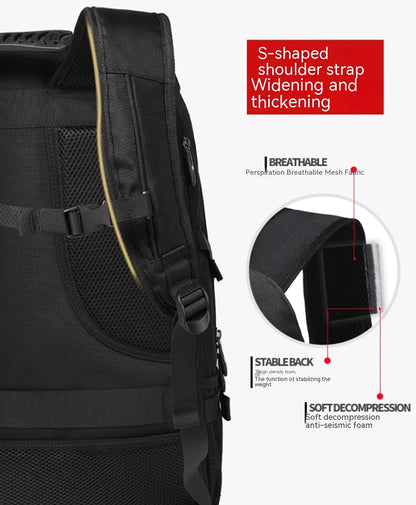 Large Travel Backpack Waterproof With Shoe Compartment - Smarsty