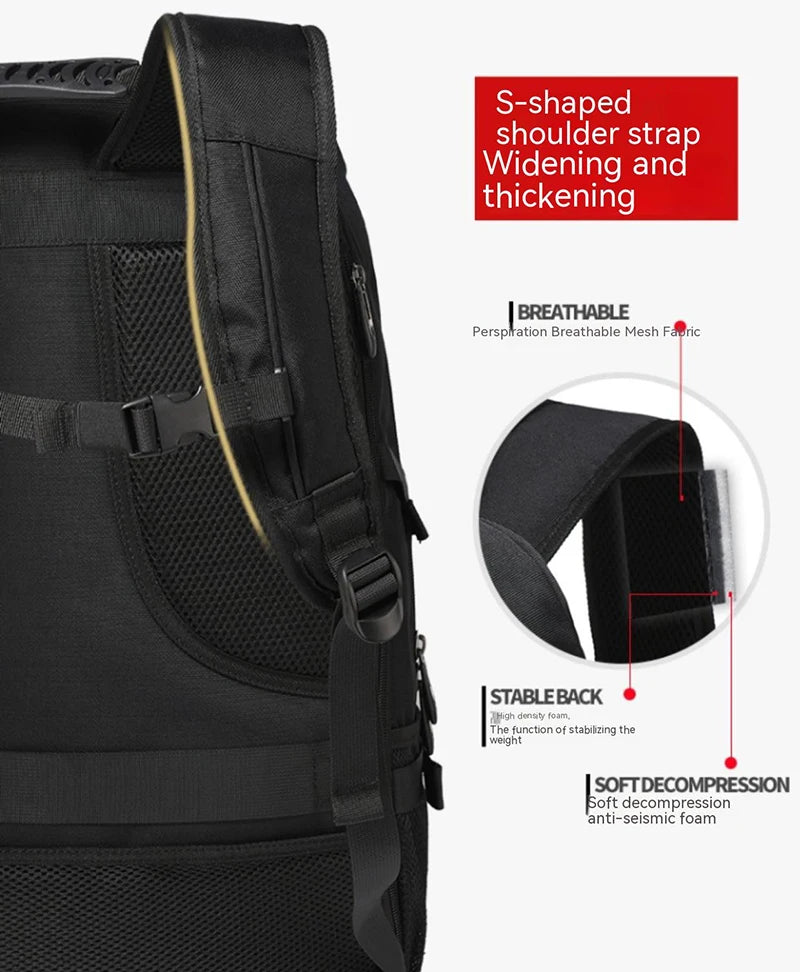 Large Travel Backpack Waterproof With Shoe Compartment - Smarsty