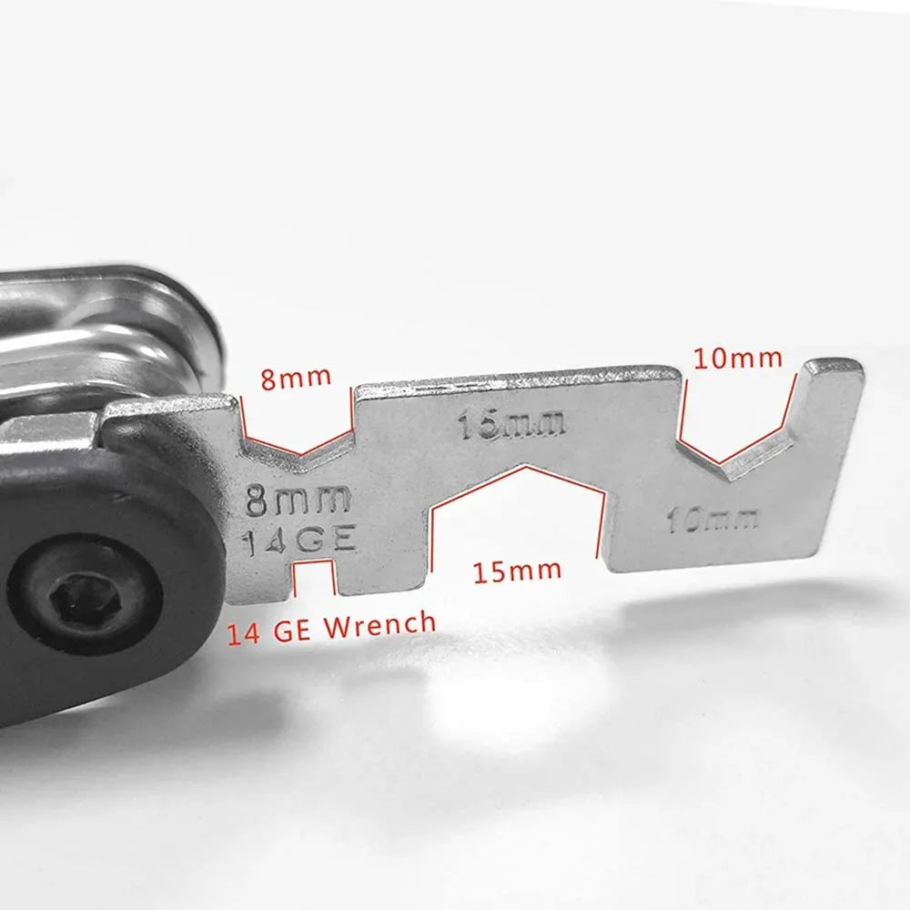 16 in 1 Portable Bicycle Repair Tools Kit Hex Wrench Nut Tire Screwdriver Motorcycle Bicycle Repair Tools - Smarsty