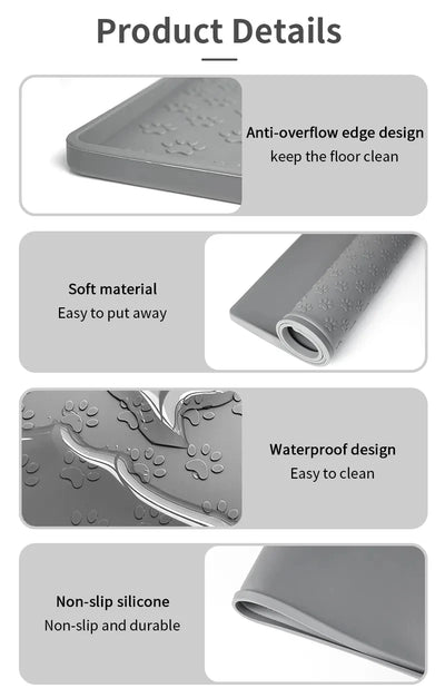 Waterproof Pet Placemat for Easy Feeding Cleanup - Smarsty