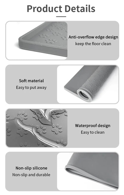 Waterproof Pet Placemat for Easy Feeding Cleanup - Smarsty
