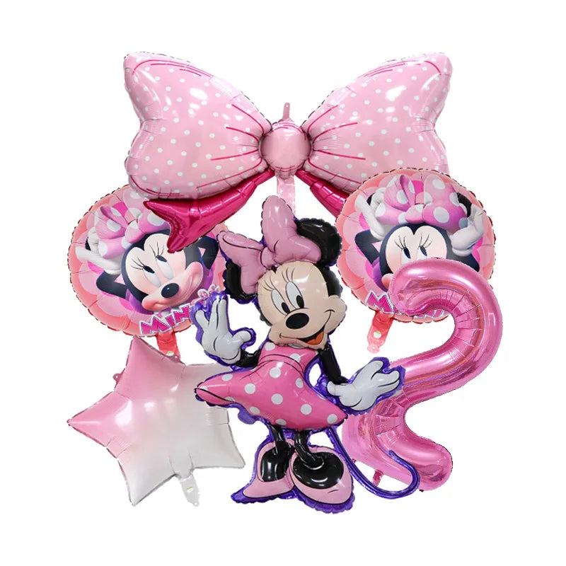 Minnie Mouse Birthday Party Disposable Tableware Set - Smarsty