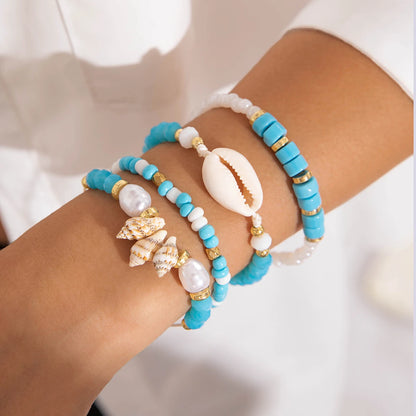 Bohemian Shell Beaded Bracelet Set for Women - Smarsty