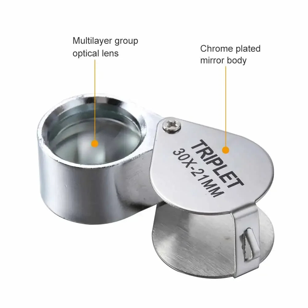 10-30X Pocket Loupe Magnifier for Jewelry Inspection - Smarsty