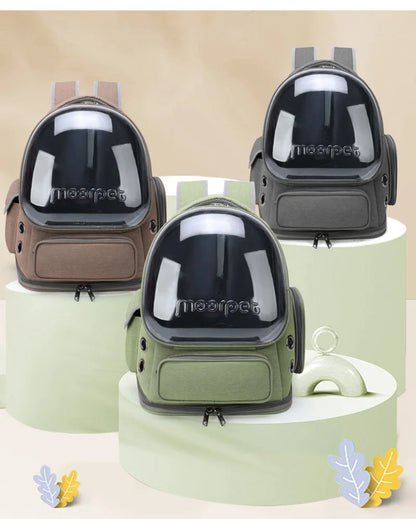 Transparent Cat Carrier Backpack for Outdoor Travel - Smarsty