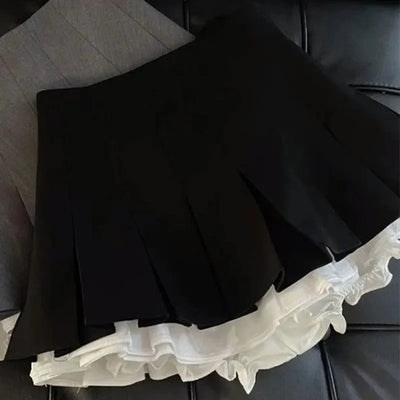 Silver Sequin Skirt Woman High Waist Mini Skirt Woman Fashion Shiny Glitter Elegant Short Skirts For Women Y2k Skirts - Smarsty