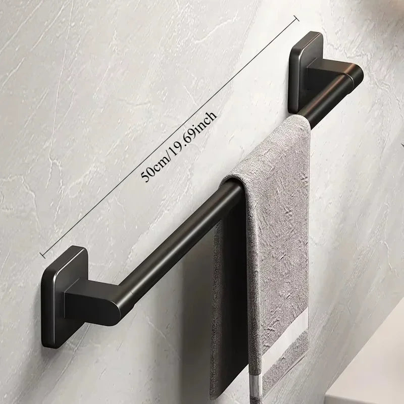Wall Mounted Towel Rack No Drilling for Easy Storage - Smarsty