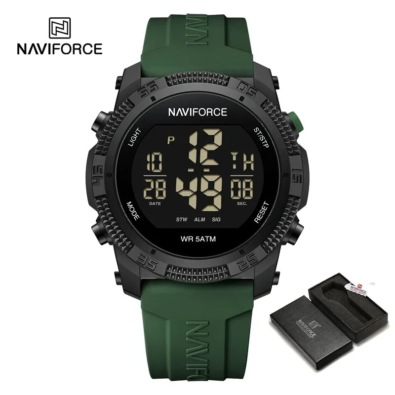 NAVIFORCE NF7104 Men's Waterproof Digital Watch with Alarm - Smarsty