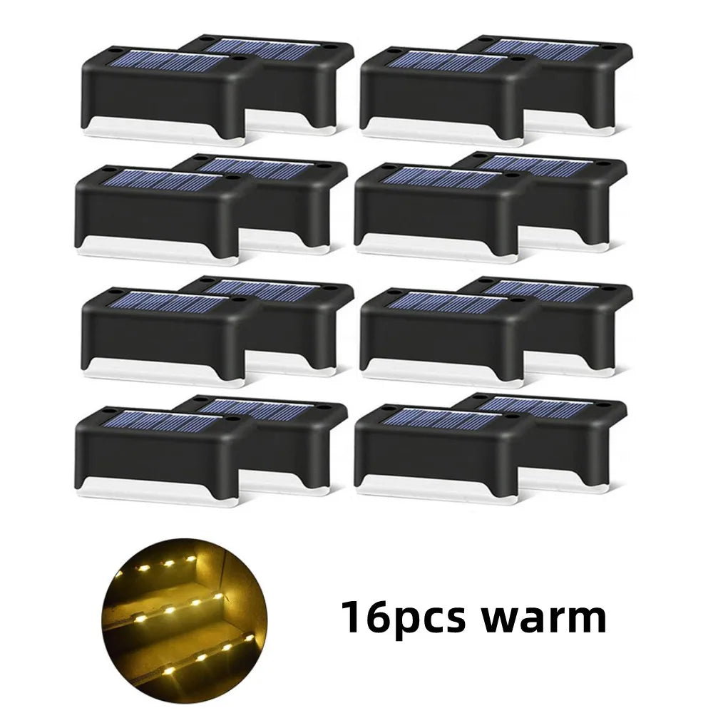 Solar LED Garden Lights Waterproof Outdoor Step Lamps - Smarsty