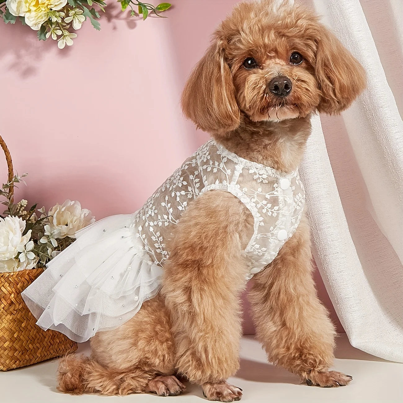 Summer Mesh Dog Wedding Suit for Cats and Dogs - Smarsty