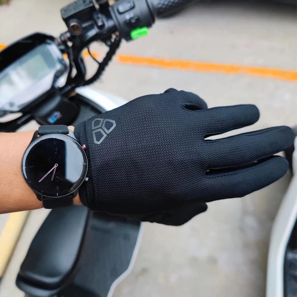 Full Finger Cycling Gloves with Shock Absorbing Pads - Smarsty