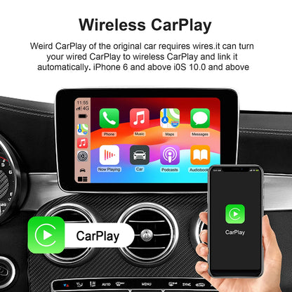 Plug And Play Wireless CarPlay Android Auto Adapter - Smarsty