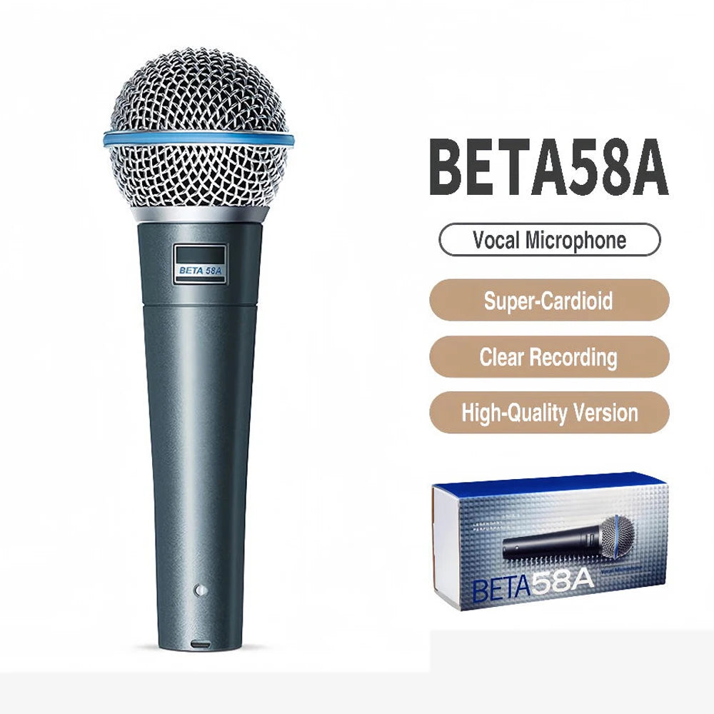 Metal Beta 58A Supercardioid Dynamic Microphone for Karaoke - Smarsty