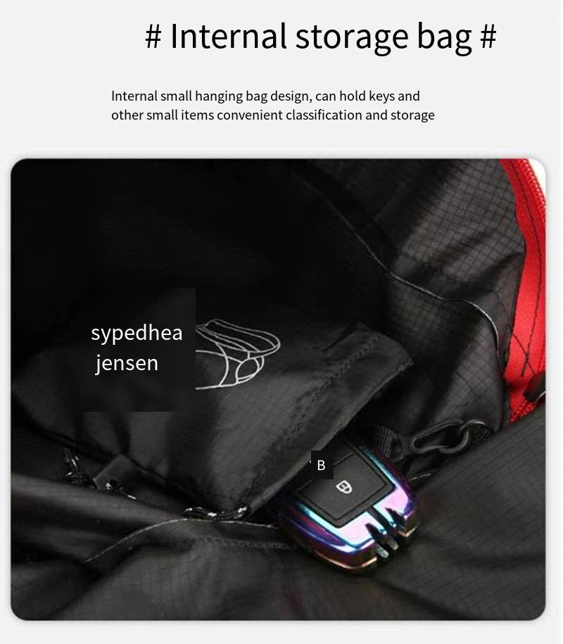 Multifunctional Outdoor Folding Backpack High Density Lightweight Waterproof Nylon Fabric Sports Bag for Camping Hiking Travel - Smarsty
