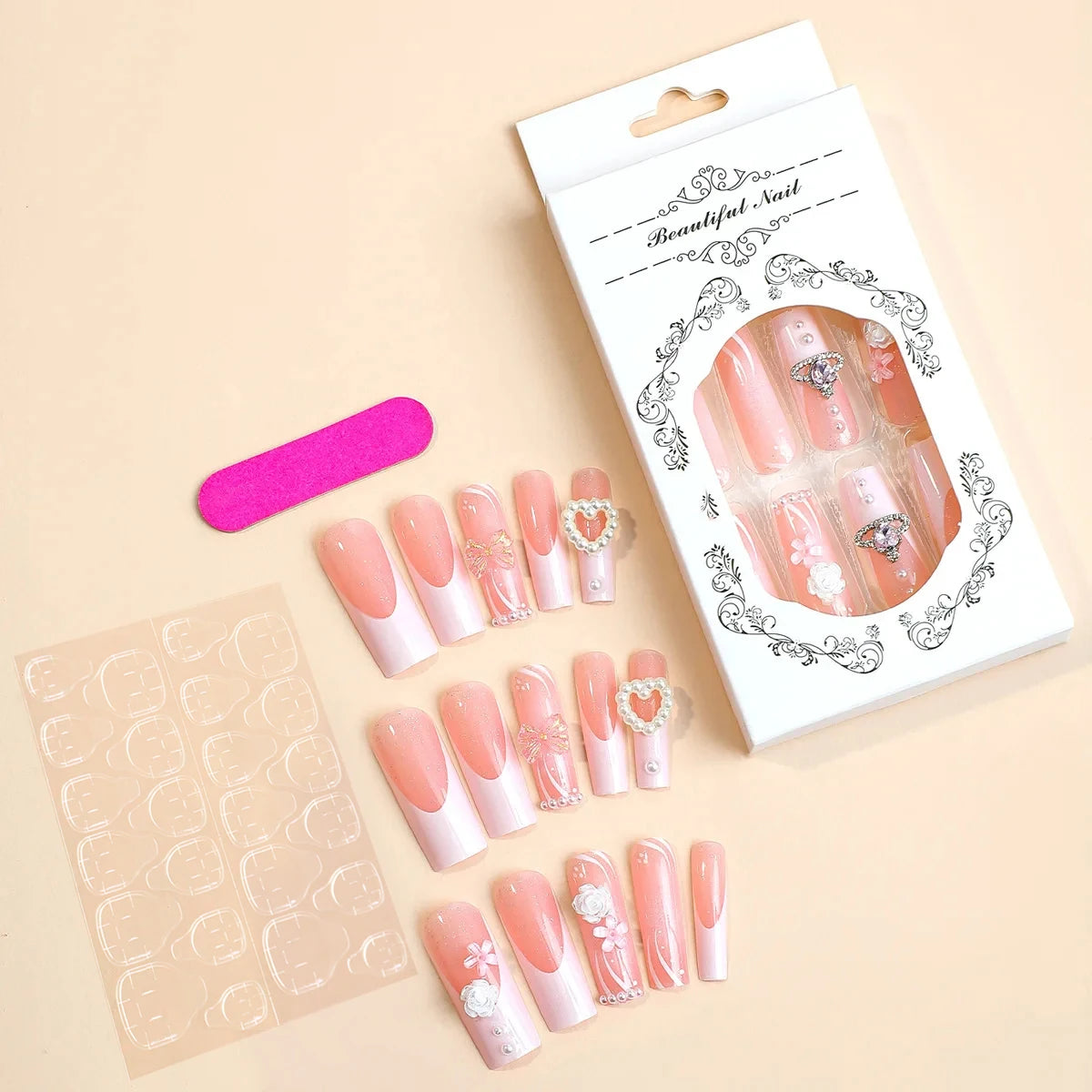 24PCS French Water Pipe Nail Art Kits - Smarsty
