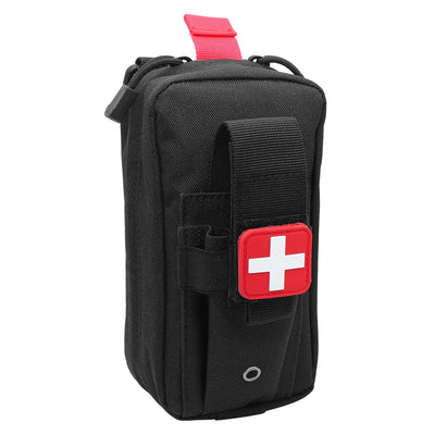 Tactical MOLLE Medical Pouch, Rip-Away EMT First Aid Pouch IFAK Trauma Kit Everyday Carry Survival Bag Include Cross Patch by Smarsty