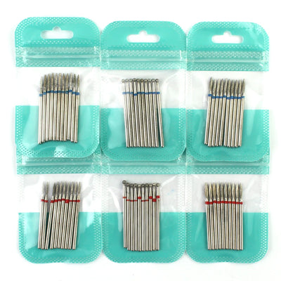10 Piece Diamond Nail Drill Bit Set for Perfect Manicures - Smarsty
