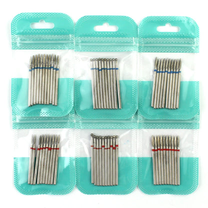 10 Piece Diamond Nail Drill Bit Set for Perfect Manicures - Smarsty