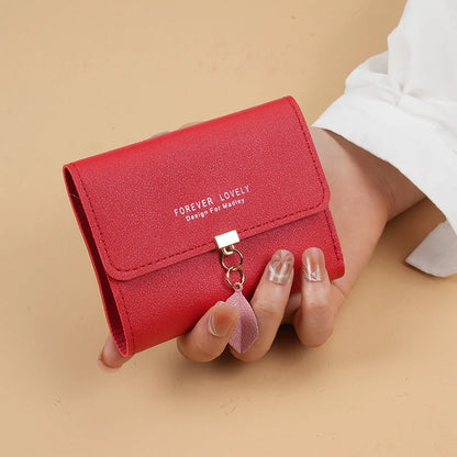 Trifold Clutch Coin Purse, Minimalist Credit Card Holder, Women's Casual Wallet - Smarsty