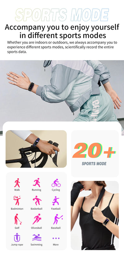Waterproof Smartwatch for Men and Women with Heart Rate Tracker - Smarsty