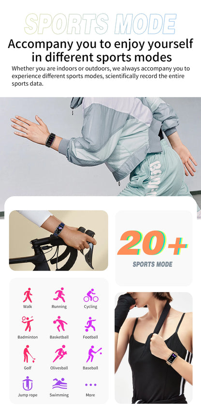 Waterproof Smartwatch for Men and Women with Heart Rate Tracker - Smarsty