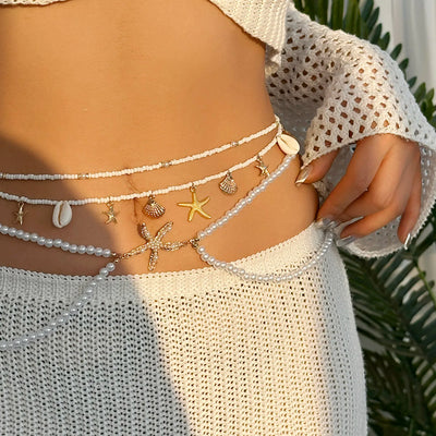Boho Layered Tassel Belly Chain for Summer Style - Smarsty