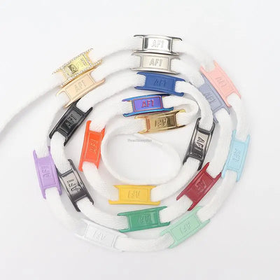 Original AF1 Shoelaces Combination White Flats laces and Shoe Decoration Suit Sneaker Shoelace Air Force one Shoes Accessories - Smarsty
