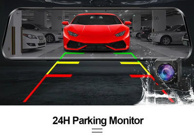Dual 1080P Car DVR Touch Screen Rearview Night Vision - Smarsty