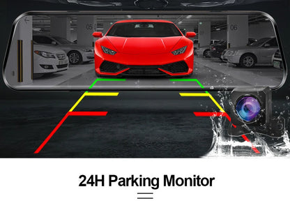 Dual 1080P Car DVR Touch Screen Rearview Night Vision - Smarsty