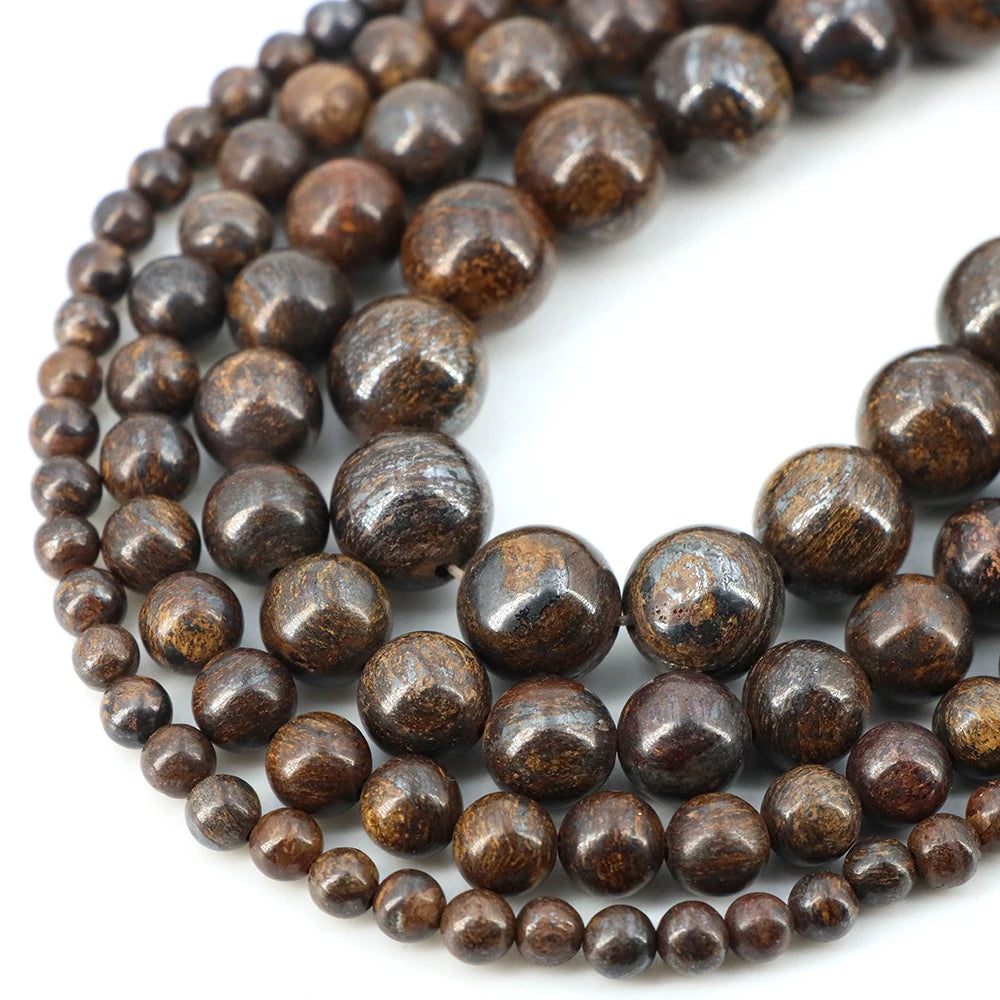 Natural Stone Beads Blue Tiger Eye Crystal Amethyst Rose Quartz Gemstone Bead for Jewelry Making Bracelet Necklace 4/6/8/10MM - Smarsty