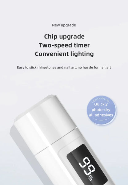 Portable UV LED Nail Dryer with Rechargeable Battery - Smarsty
