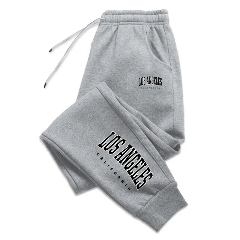 Los Angeles Womens Mens Sweatpants Elastic waist Casual Outdoors Jogging Pants High Quality Fashion Versatile Sport Trousers - Smarsty
