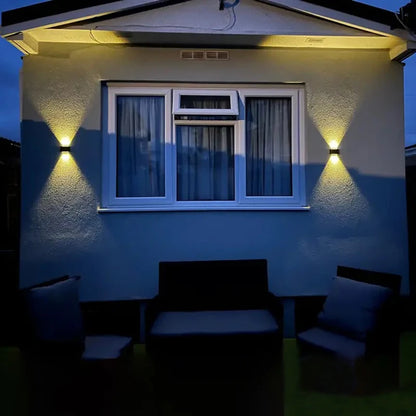 Solar LED Wall Light for Outdoor Garden Illumination - Smarsty