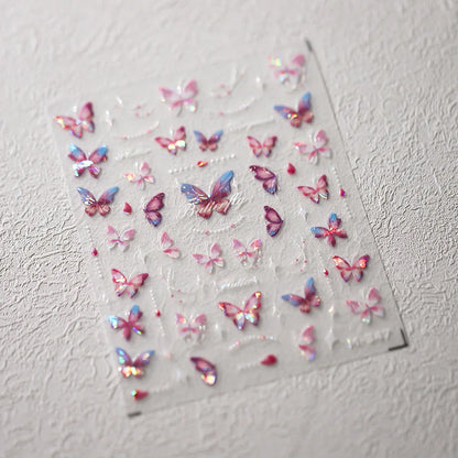 Kawaii Butterfly Nail Stickers for Stunning Manicure Decor - Smarsty