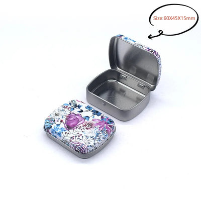 Small Metal Storage Box for Jewelry and Coins - Smarsty