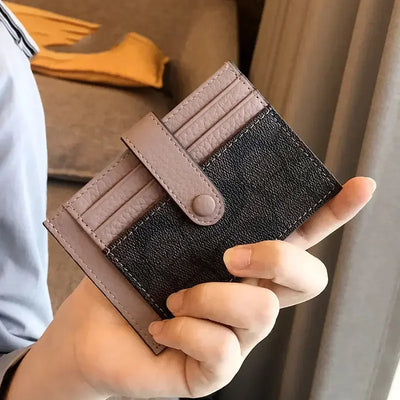 Women Short Small Wallets Fold Card Holder ID Bag Coin Purse Ladies Wallets Anti-degaussing driver's license card holder - Smarsty