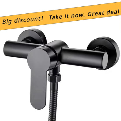 Stainless Steel Wall Mounted Shower Faucet with Hot Cold Control - Smarsty