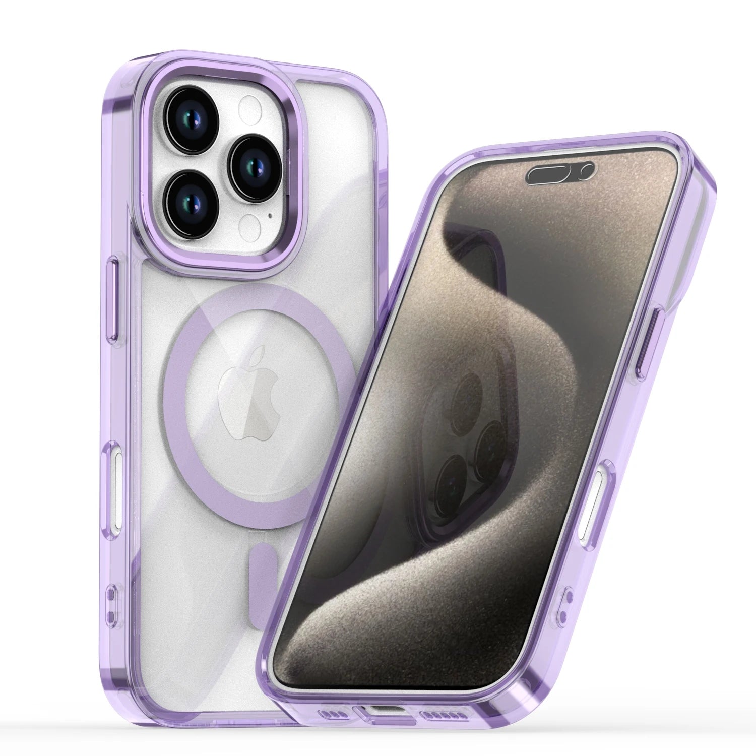 High hardness Magnetic Magsafe Metal Lens Buttons Clear Case For iPhone 16 Pro Max 15 Pro Max 14 Pro 13 12 11 X XS Protect Cover