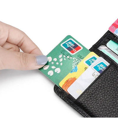 Men's Wallet Short Wallet Card Holder Fashion Thin Multi Card Business Soft Leather Wallet for Men Bolsa Feminina Coin Purse - Smarsty