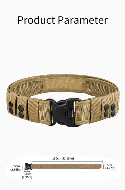 Quick Release Tactical Belt for Men Durable Outdoor Combat Belt - Smarsty