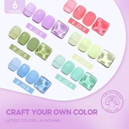 Coscelia Jelly Nail Gel Polish Set for Stunning Nail Art - Smarsty