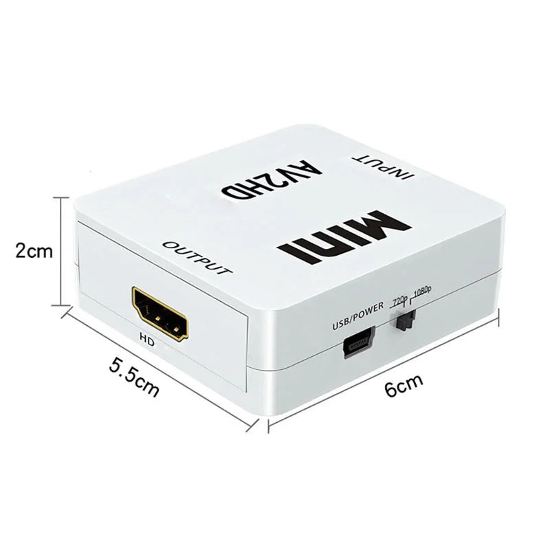 1080P HDMI-Compatible AV Adapter for Clear Video Output - Smarsty