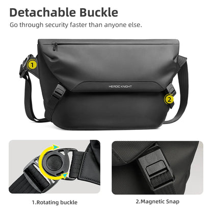 Water Resistant Messenger Bag For Men With Ipad Pocket - Smarsty