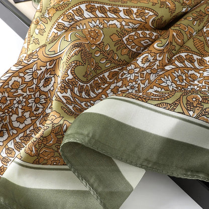 Silk Square Scarf for Women Summer Head Wrap - Smarsty