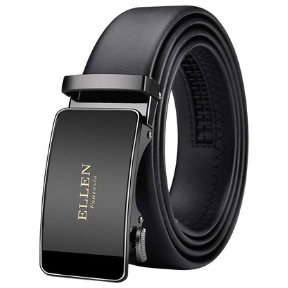 OYIFAN Genuine Leather Men Belt Adjustable Automatic Buckle - Smarsty