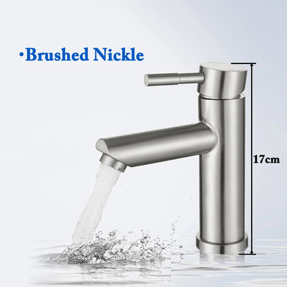 Black Square Bathroom Faucet Hot and Cold Mixer - Smarsty