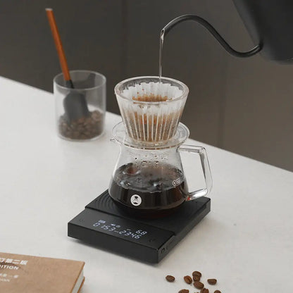 Timemore Basic 2 Black Mirror Coffee Scale with Auto Timer - Smarsty