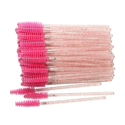 50 Pcs Disposable Eyelash Brushes for Perfect Makeup - Smarsty