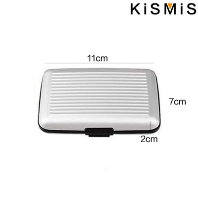 KISMIS RFID Metal Wallet and Business ID Credit Card Women Men Business ID Credit Card,Protector Wallet Card Holder Package Box - Smarsty